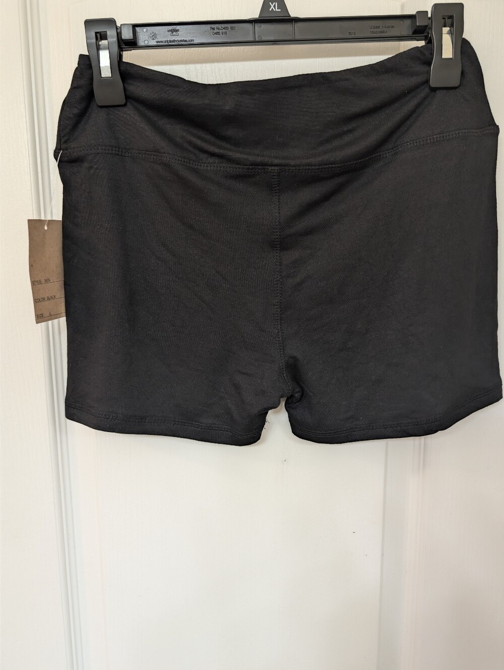 Moral Society Black High-rise Active Shorts - Picture 5 of 9